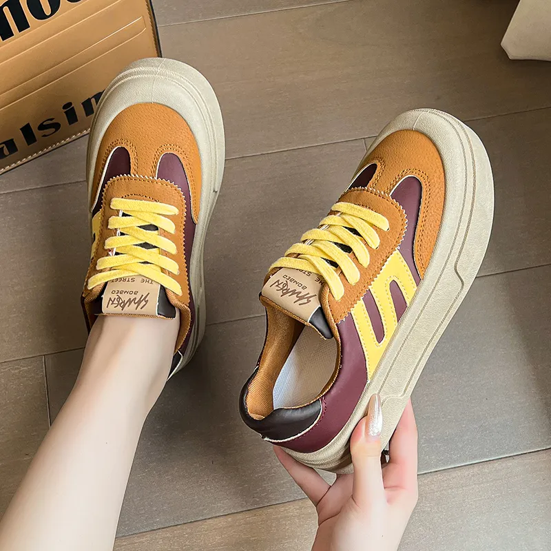 KLAOSD Anti Slip Wear Resistant Low Top Skateboard Shoes Women's-7
