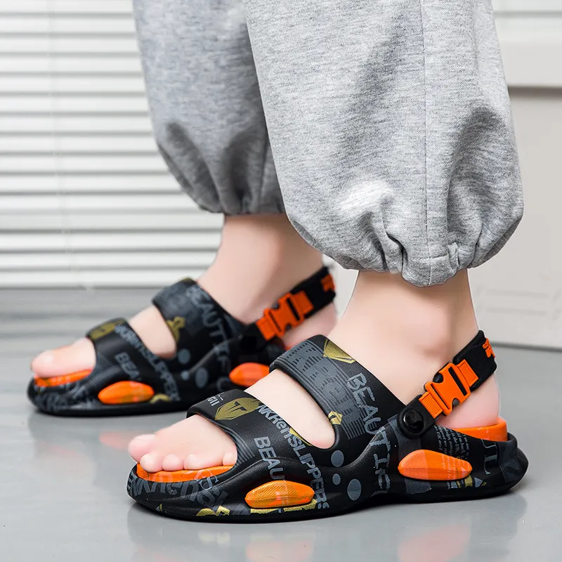 KLAOSD Slip Resistant Abrasion Resistant Slide Slippers Men's-3