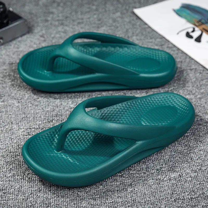KLAOSD Odor Resistant Abrasion Resistant Slip Resistant Flip Flops Unisex-13