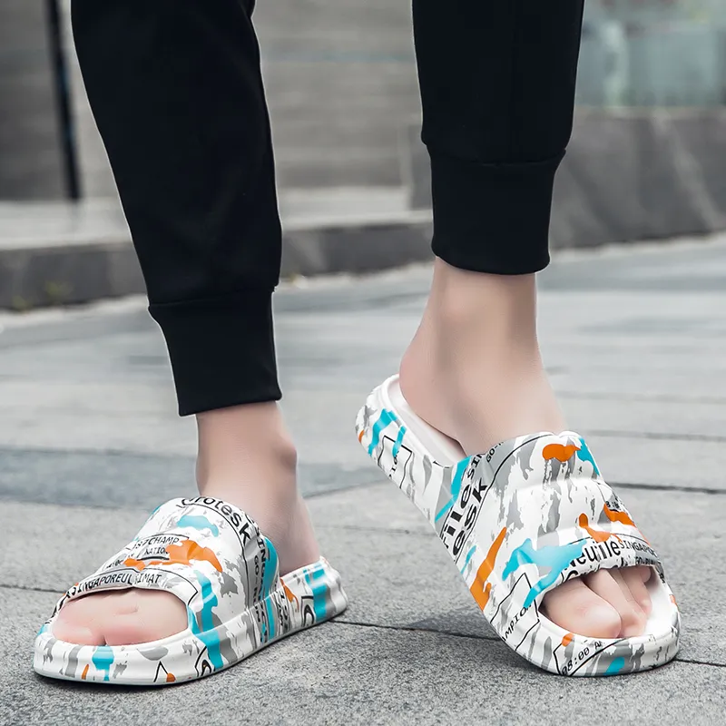 KLAOSD Slip Resistant Abrasion Resistant Cushioning Slide Slippers Unisex-14
