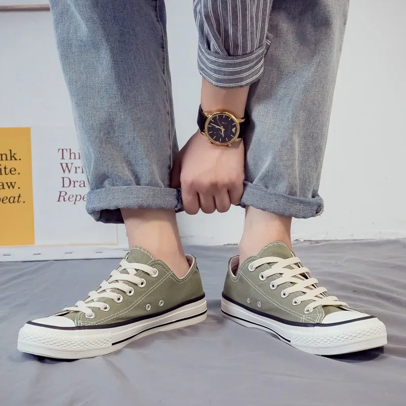 KLAOSD Anti Slip Wear Resistant Low Top Canvas Shoes Unisex-14