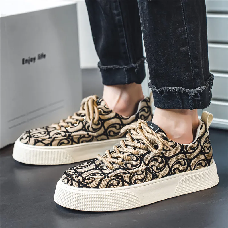 KLAOSD Slip Resistant, Abrasion Resistant, Breathable Low Top Canvas Shoes Men's-2