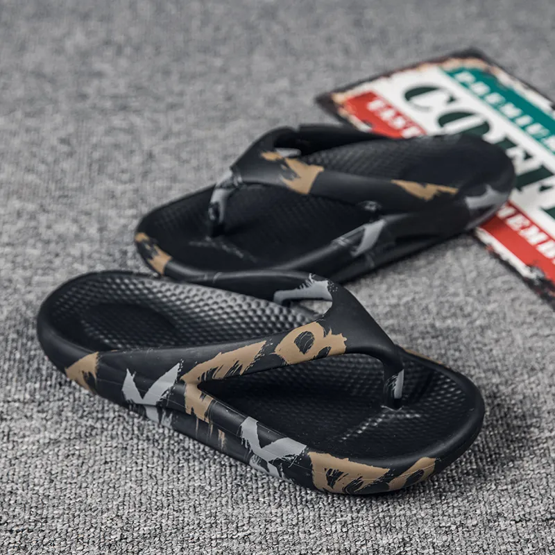 KLAOSD Odor Resistant Abrasion Resistant Slip Resistant Flip Flops Unisex-5