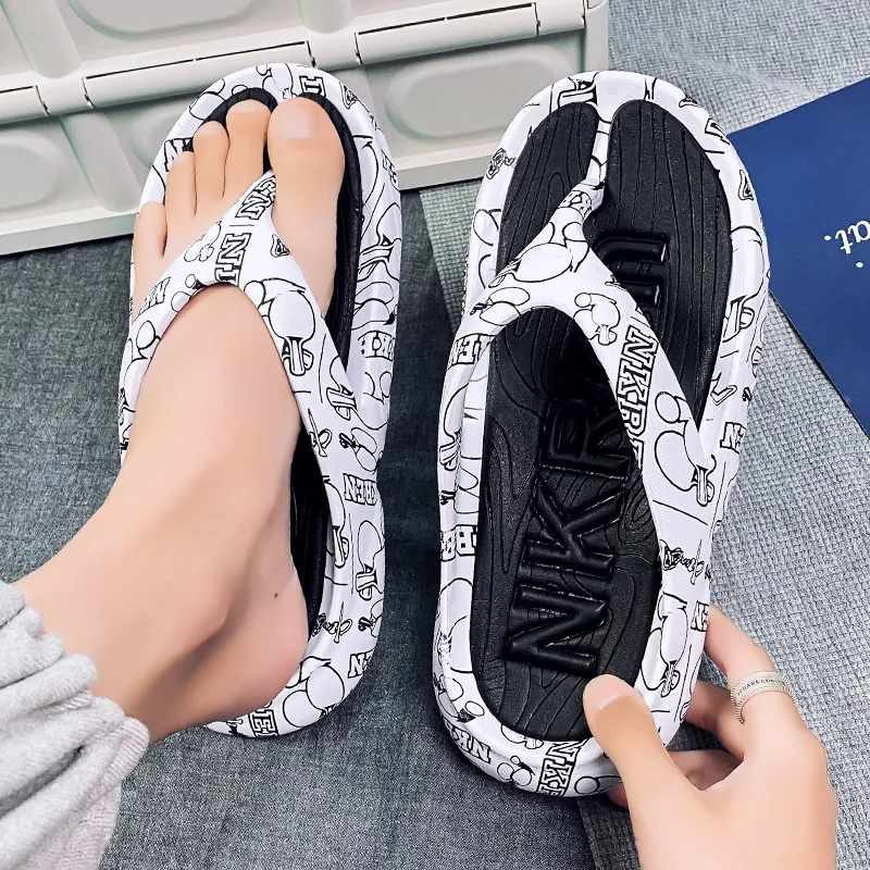 KLAOSD Odor Resistant Abrasion Resistant Slip Resistant Flip Flops Men's-7