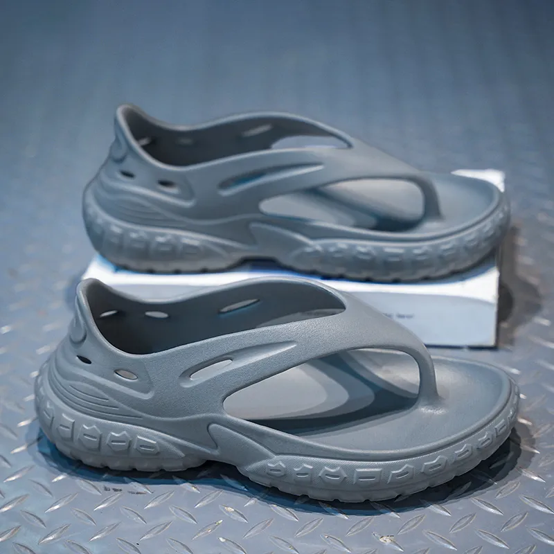 KLAOSD Quiet Odor Resistant Abrasion Resistant Flip Flops Men's-5