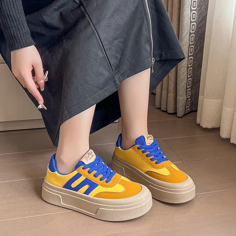 KLAOSD Anti Slip Wear Resistant Low Top Skateboard Shoes Women's-4