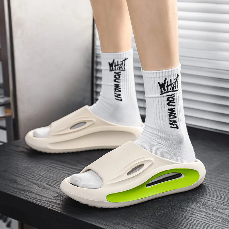 KLAOSD Slip Resistant Odor Resistant Abrasion Resistant Slide Slippers Unisex-9