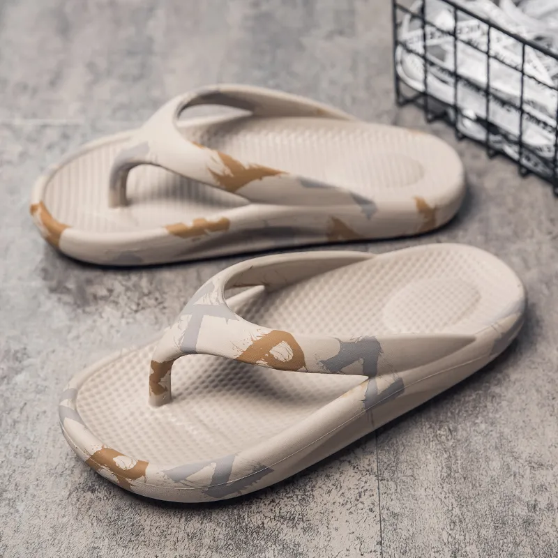 KLAOSD Odor Resistant Abrasion Resistant Slip Resistant Flip Flops Unisex-13