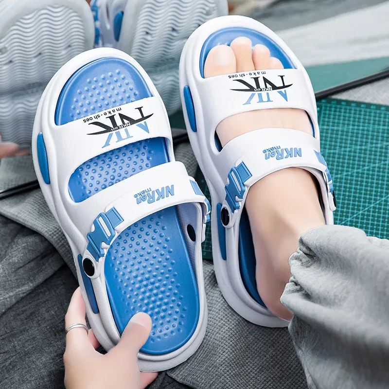 KLAOSD Slip Resistant Odor Resistant Abrasion Resistant Slide Slippers Men's-12