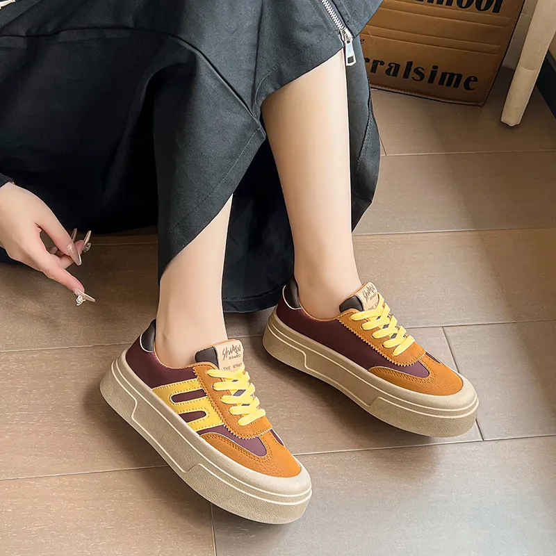 KLAOSD Anti Slip Wear Resistant Low Top Skateboard Shoes Women's-8