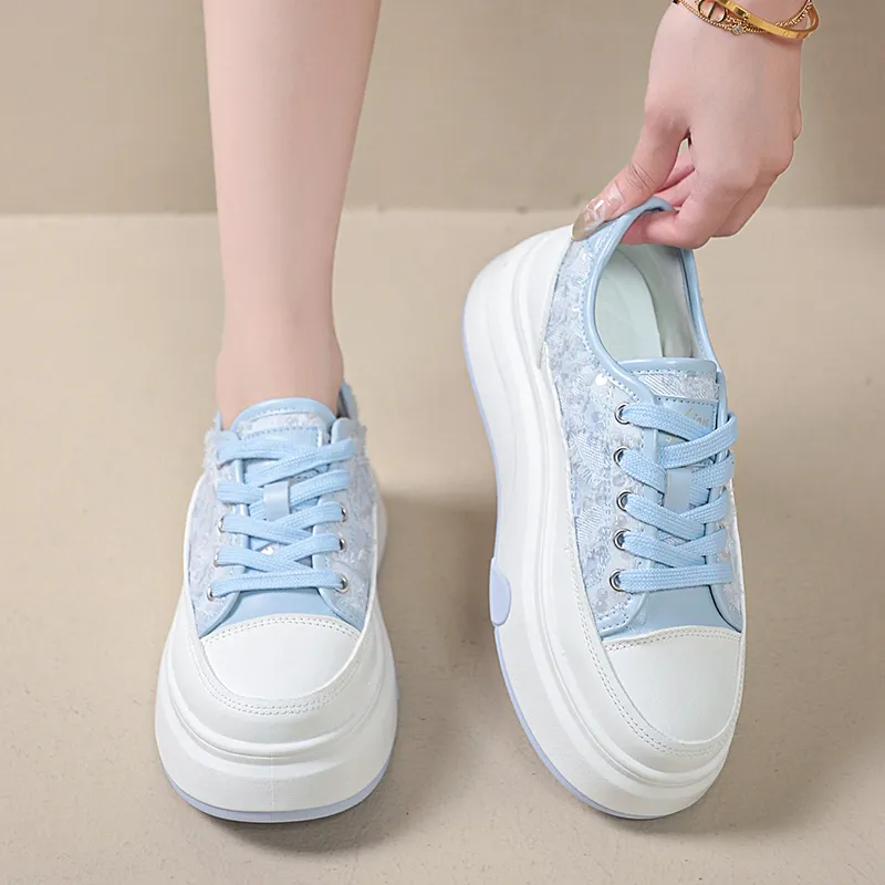 KLAOSD Anti Slip Wear Resistant Low Top Skateboard Shoes Women's-9