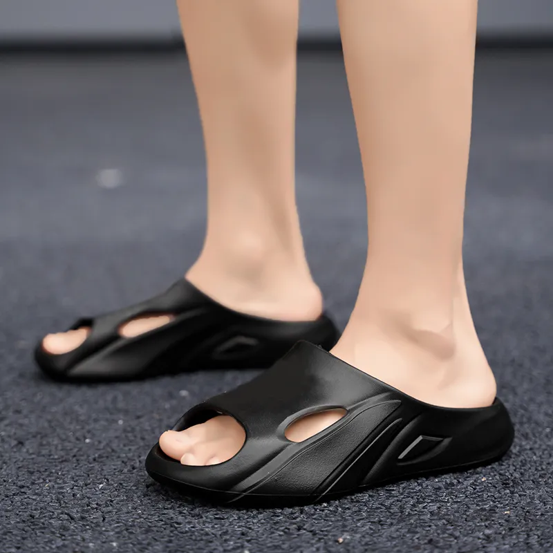 KLAOSD Quiet Slip Resistant Odor Resistant Slide Slippers Unisex-6