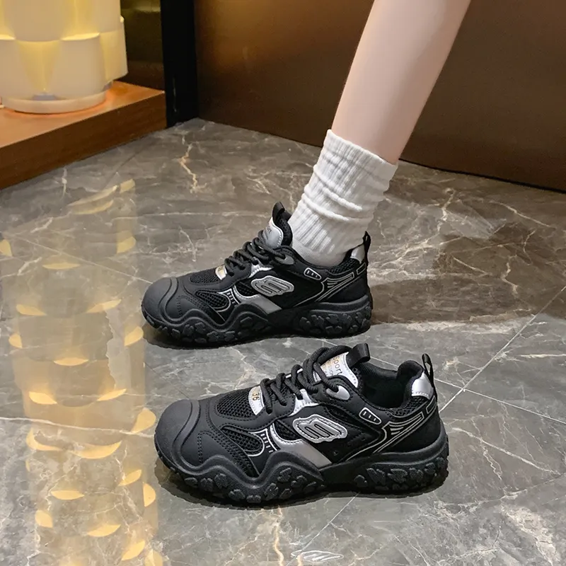 KLAOSD Slip Resistant And Breathable Low Top Chunky Sneakers Women's-1