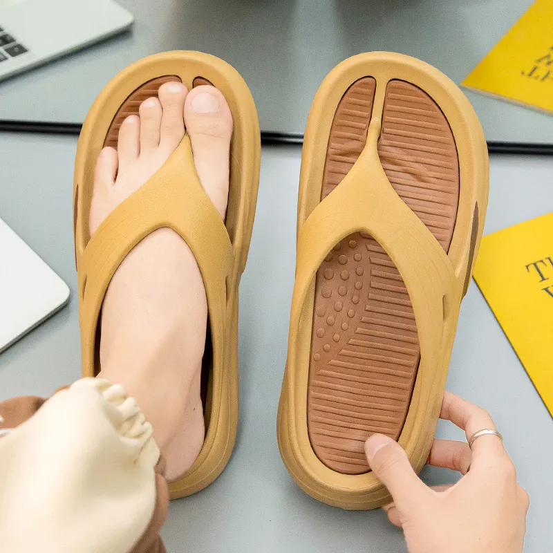 KLAOSD Odor Resistant Abrasion Resistant Slip Resistant Flip Flops Men's-19