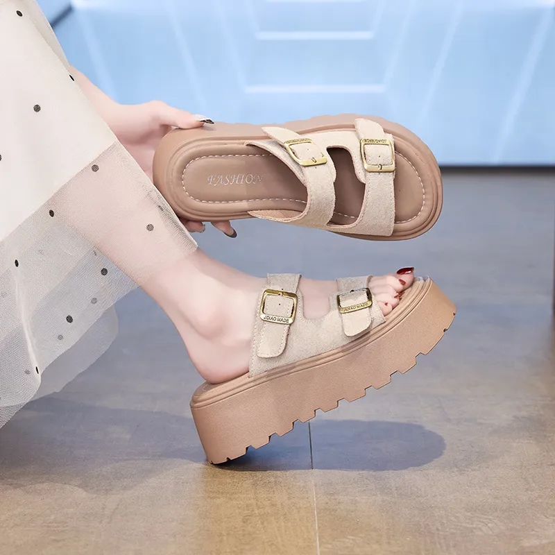 KLAOSD Slip Resistant Abrasion Resistant Slide Slippers Women's-2