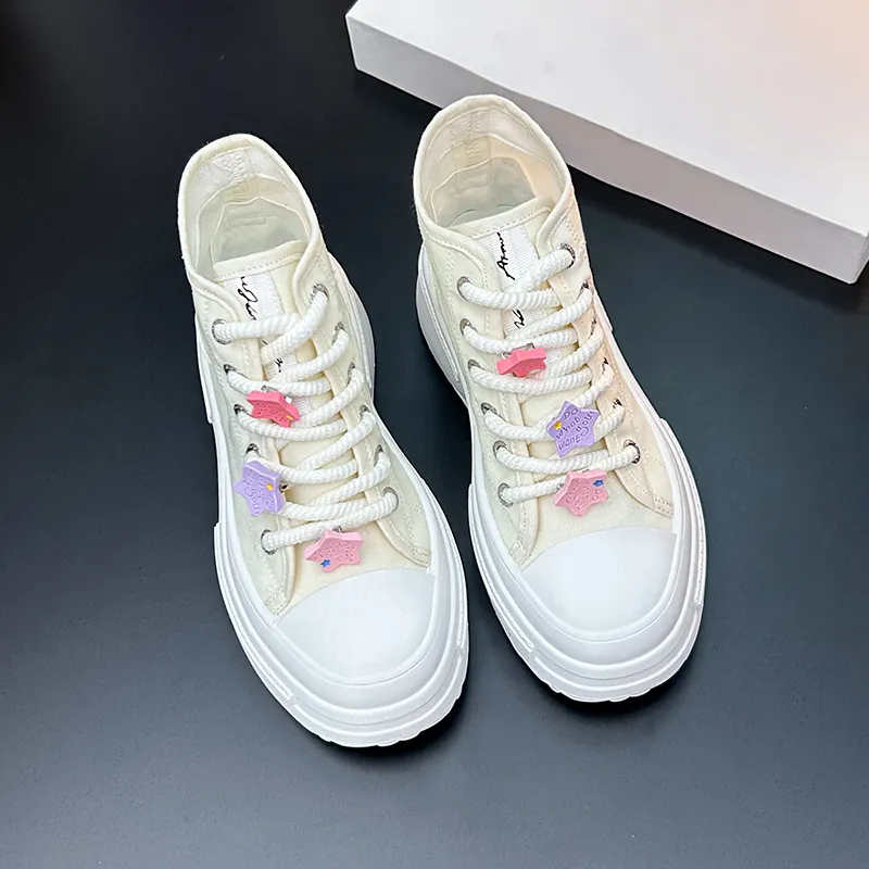 KLAOSD Anti Slip Wear Resistant High Top Skateboard Shoes Women's-1