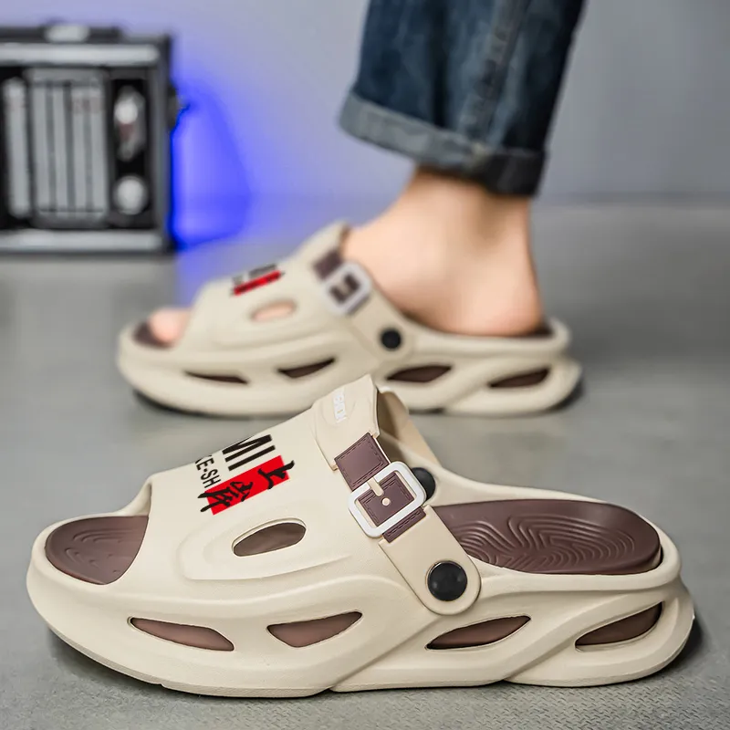 KLAOSD EVA Slip Resistant Shock Absorbers Slide Slippers Men's-8
