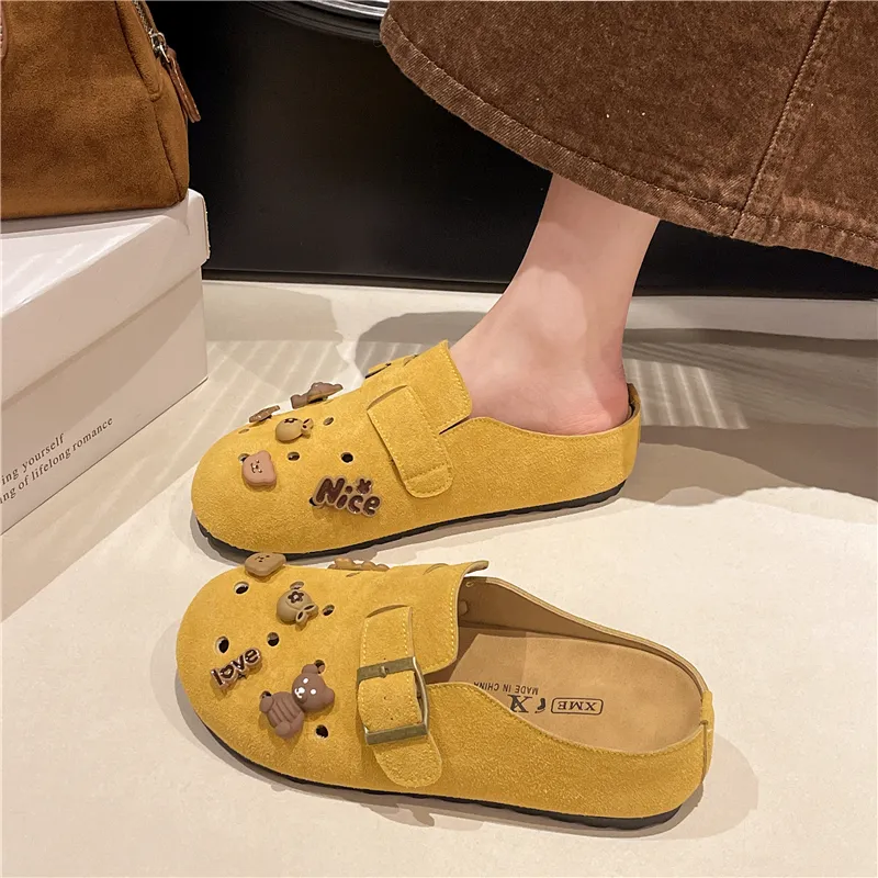 KLAOSD Abrasion Resistant Slip Resistant Closed Toe Slippers Women's-2