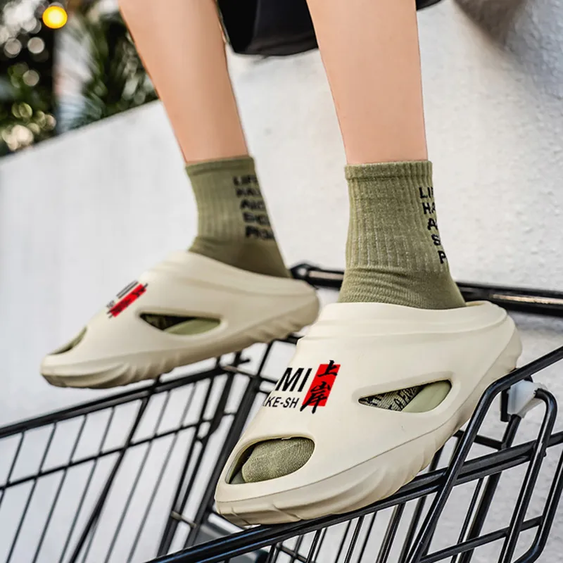 KLAOSD Slip Resistant Odor Resistant Abrasion Resistant Slide Slippers Men's-15
