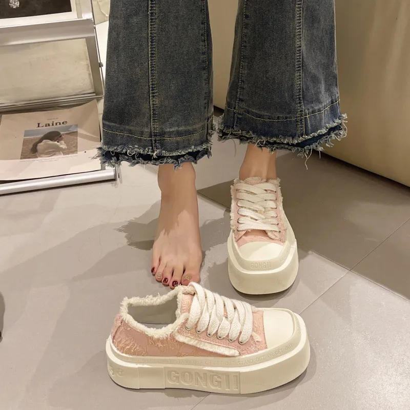 KLAOSD Anti Slip Wear Resistant Low Top Skateboard Shoes Women's-7