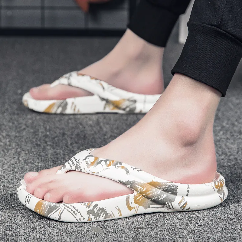 KLAOSD Odor Resistant Abrasion Resistant Slip Resistant Flip Flops Unisex-8