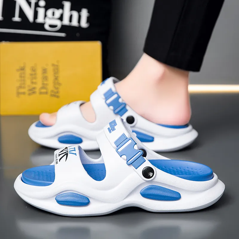 KLAOSD Slip Resistant Odor Resistant Abrasion Resistant Slide Slippers Men's-11