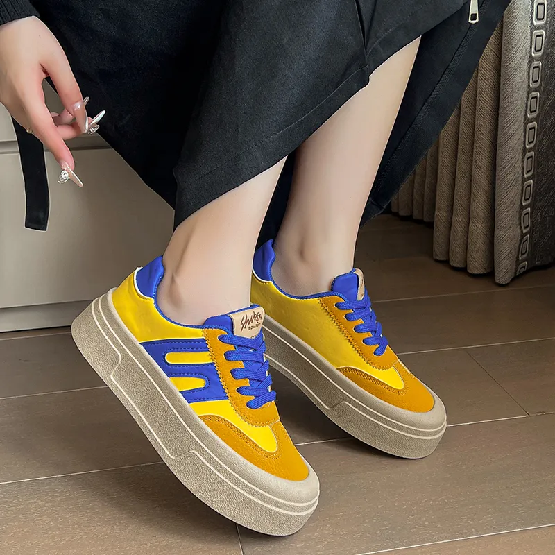 KLAOSD Anti Slip Wear Resistant Low Top Skateboard Shoes Women's-2