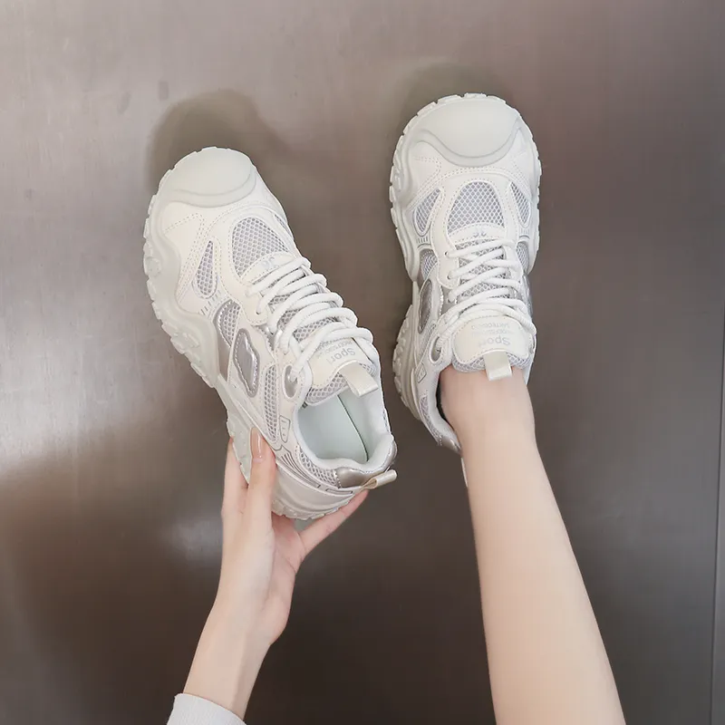 KLAOSD Slip Resistant And Breathable Low Top Chunky Sneakers Women's-14
