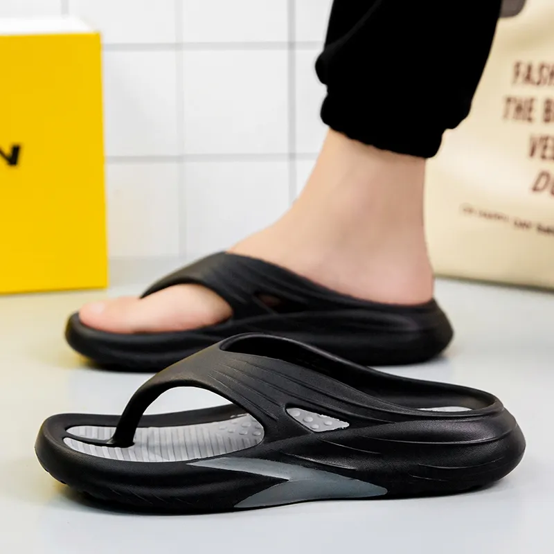 KLAOSD Odor Resistant Abrasion Resistant Slip Resistant Flip Flops Men's-4