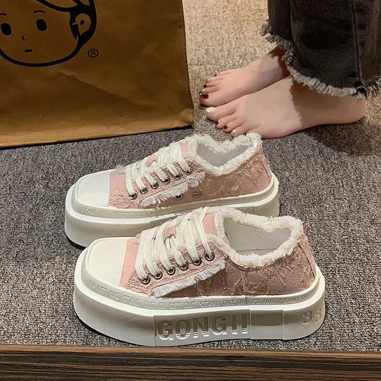 KLAOSD Anti Slip Wear Resistant Low Top Skateboard Shoes Women's-8