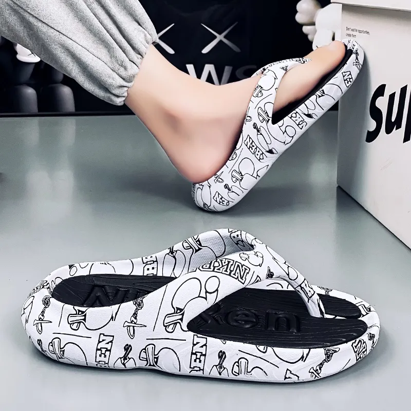 KLAOSD Odor Resistant Abrasion Resistant Slip Resistant Flip Flops Men's-9