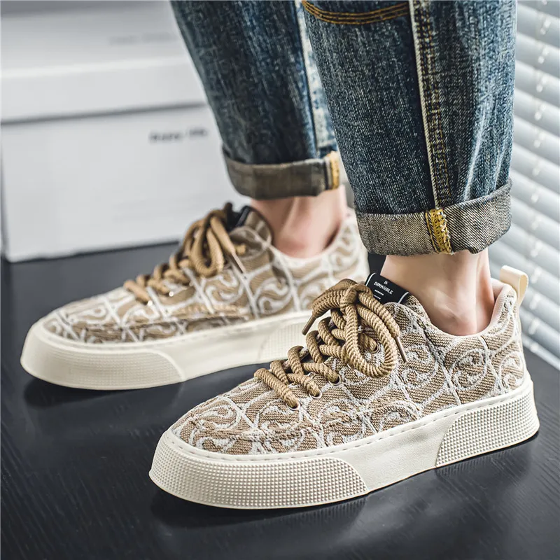 KLAOSD Slip Resistant, Abrasion Resistant, Breathable Low Top Canvas Shoes Men's-9