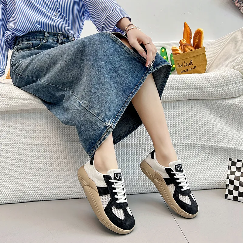 KLAOSD Anti Slip Wear Resistant Low Top Skateboard Shoes Women's-4