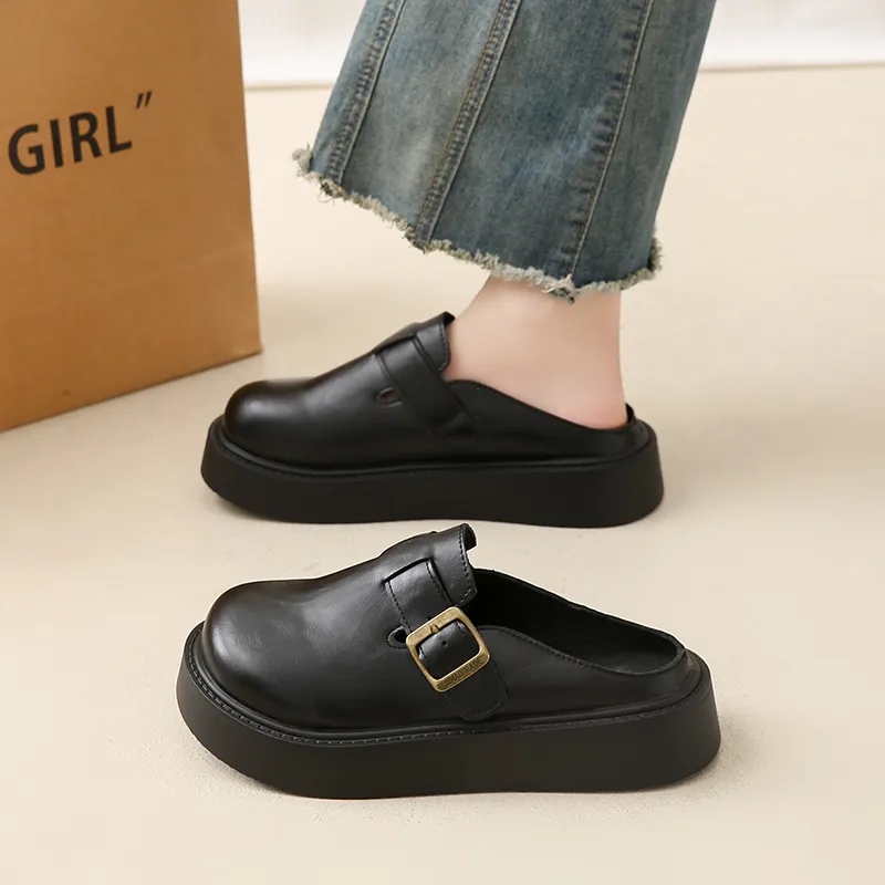 KLAOSD Abrasion Resistant Slip Resistant Massage Closed Toe Slippers Women's-4