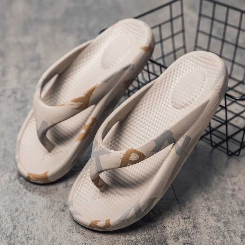 KLAOSD Odor Resistant Abrasion Resistant Slip Resistant Flip Flops Unisex-15