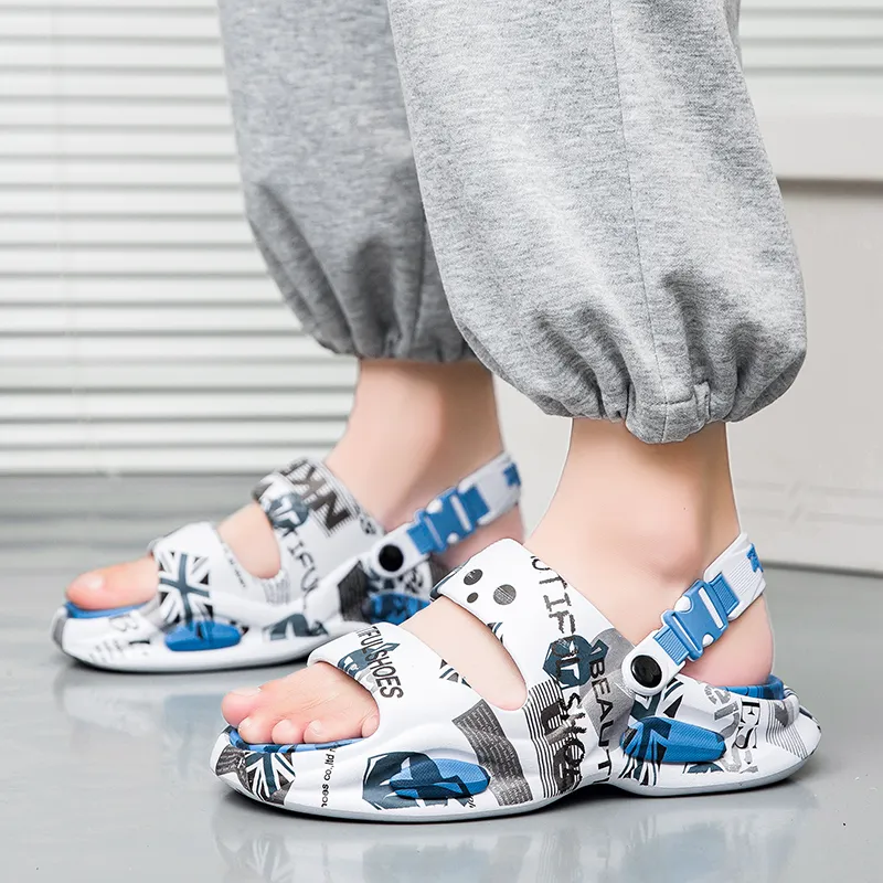 KLAOSD Slip Resistant Abrasion Resistant Slide Slippers Men's-15