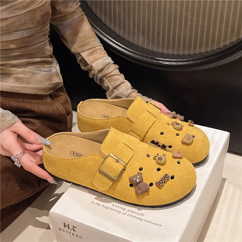 KLAOSD Abrasion Resistant Slip Resistant Closed Toe Slippers Women's-4