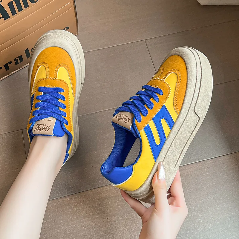 KLAOSD Anti Slip Wear Resistant Low Top Skateboard Shoes Women's-1
