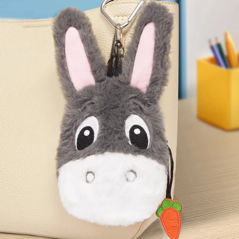 On The Beauty Of The Film Plush Earphone Case Unisex Gray White-2