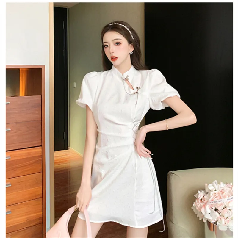 Si Bei'er Short Sleeved Dress Women's-9
