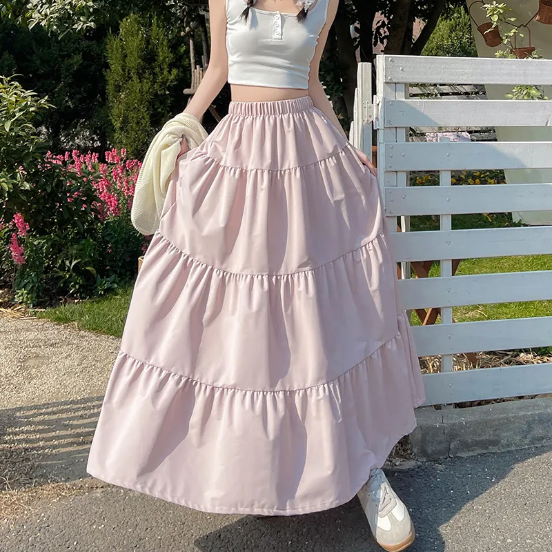 Si Bei'er Casual Long Skirts Women's-4