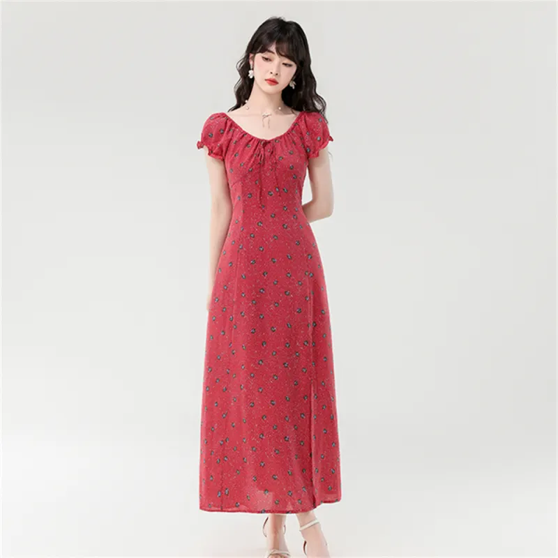 Si Bei'er Short Sleeved Dress Women's-5