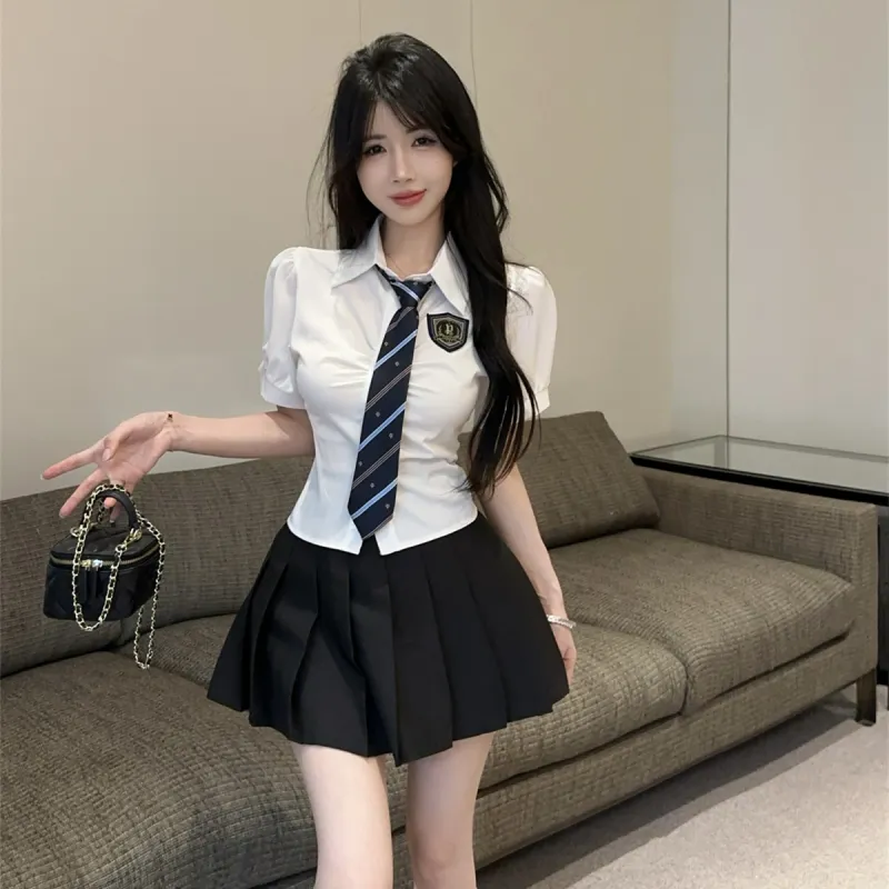 Si Bei'er Two Piece Skirt Sets Women's-2