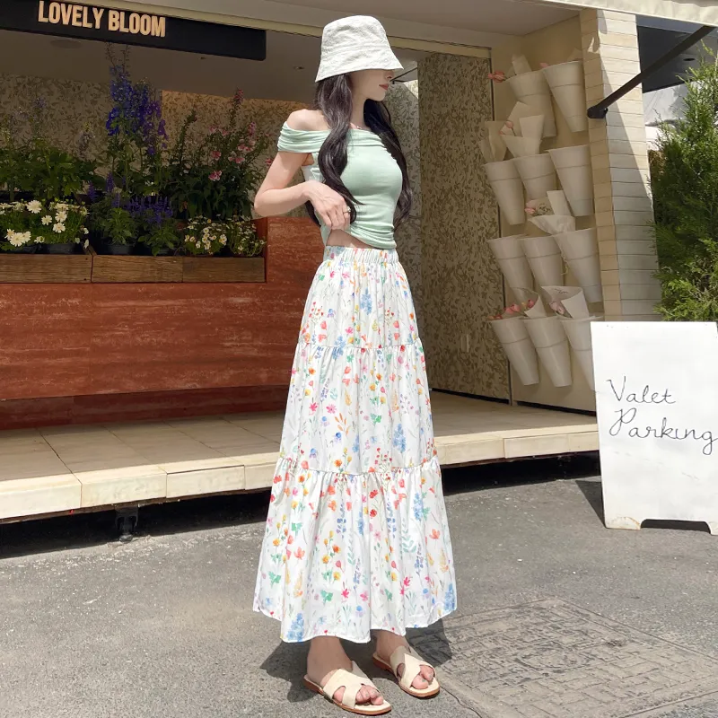 Si Bei'er Casual Long Skirt Women's-2