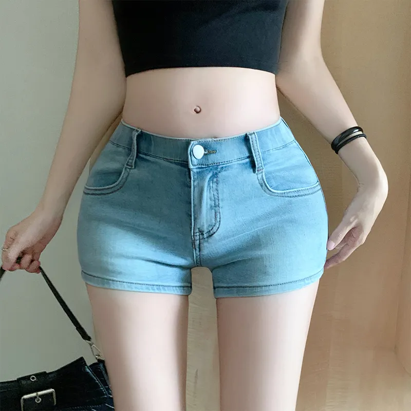 Si Bei'er Denim Shorts Women's-2