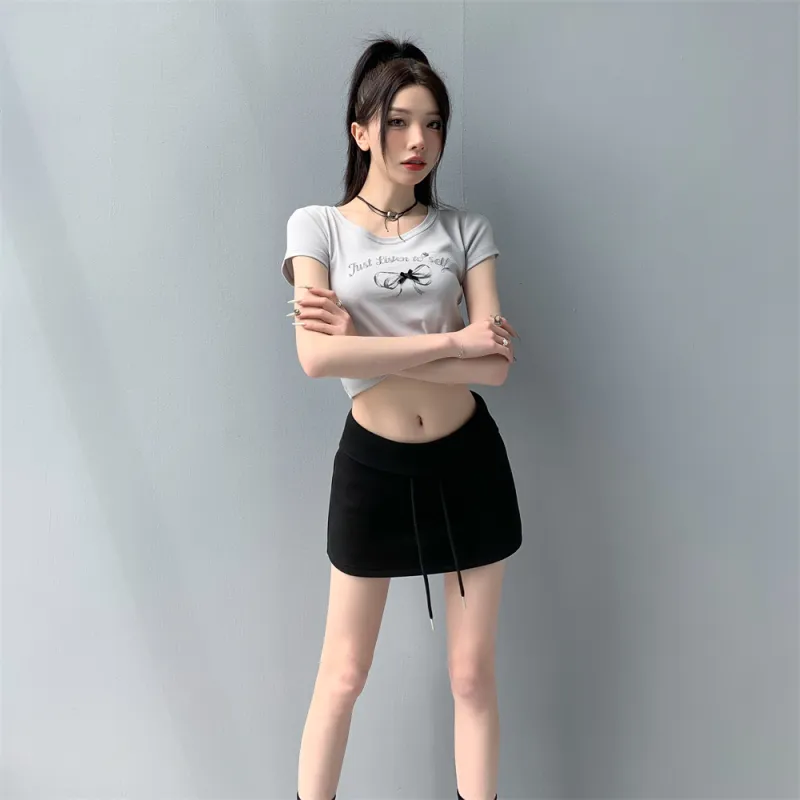 Si Bei'er Casual Short Skirts Women's-3