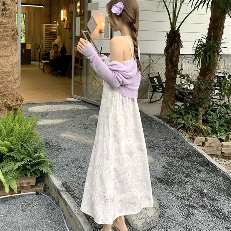 Si Bei'er Two Piece Skirt Sets Women's-8
