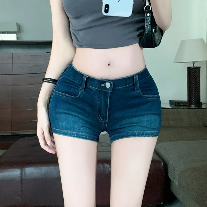 Si Bei'er Denim Shorts Women's-6