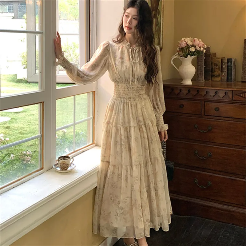 Si Bei'er Long Sleeved Dress Women's-2