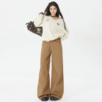 Si Bei'er Jeans Women's Latte Brown